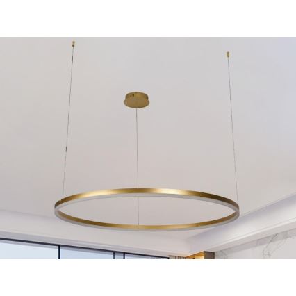Candeeiro suspenso LED com regulação LED/55W/230V 3000-6500K diâmetro 80 cm + comando