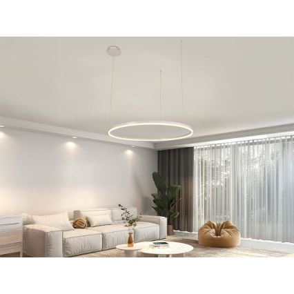 Candeeiro suspenso LED com regulação LED/55W/230V 3000-6500K diâmetro 80 cm + comando