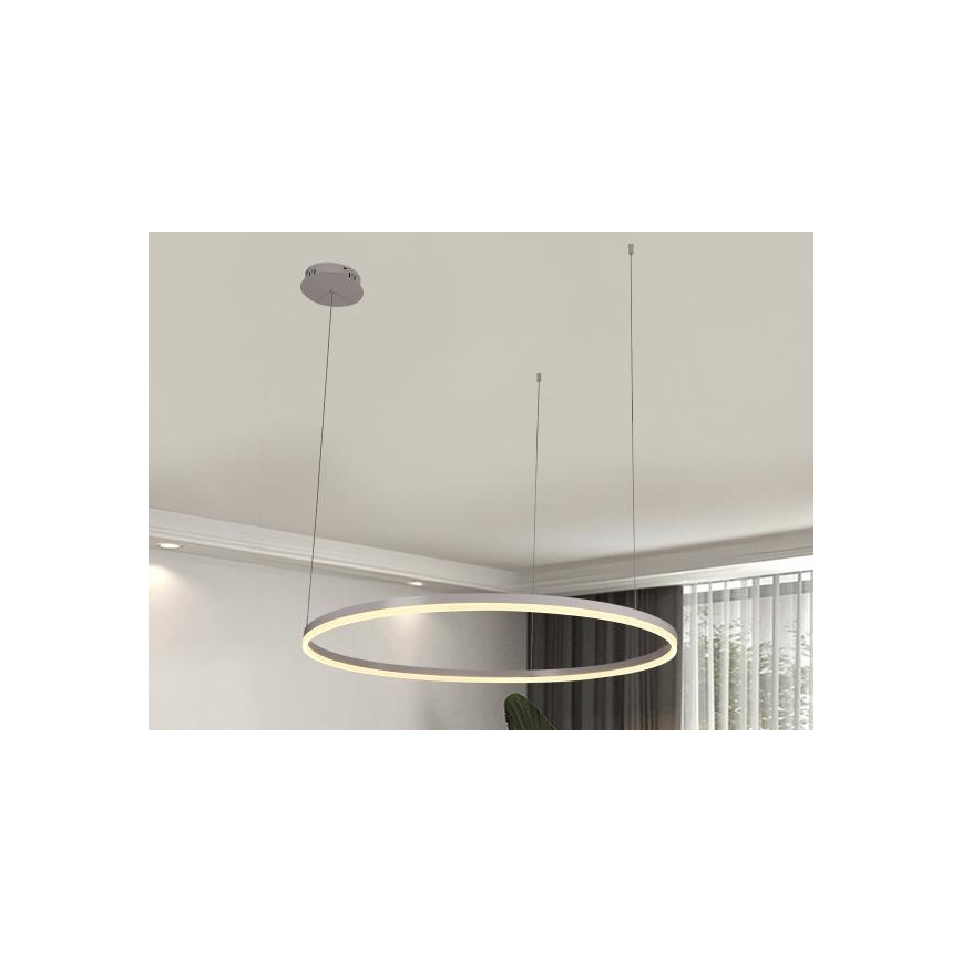 Candeeiro suspenso LED com regulação LED/55W/230V 3000-6500K diâmetro 80 cm + comando