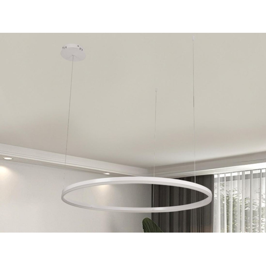 Candeeiro suspenso LED com regulação LED/55W/230V 3000-6500K diâmetro 80 cm + comando
