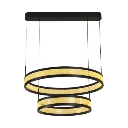 Candeeiro suspenso LED com regulação LED/70W/230V 3000-6500K diâmetro 60 cm preto + comando