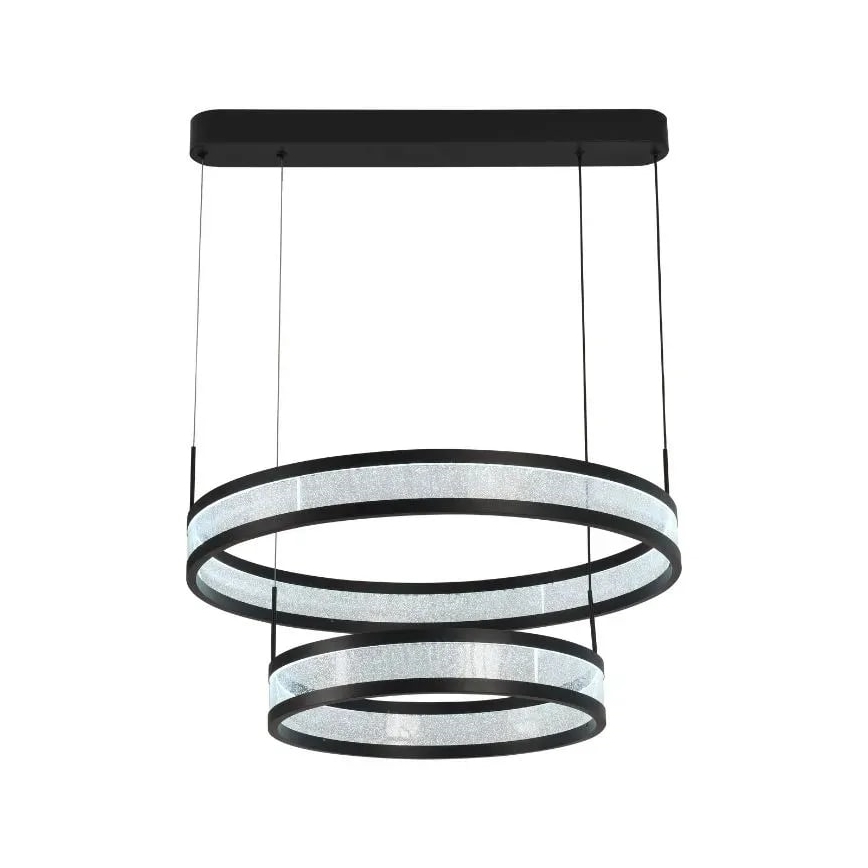 Candeeiro suspenso LED com regulação LED/70W/230V 3000-6500K diâmetro 60 cm preto + comando