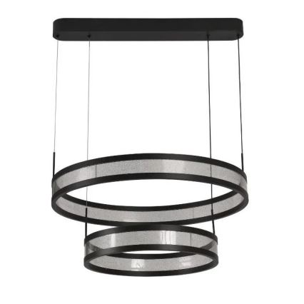 Candeeiro suspenso LED com regulação LED/70W/230V 3000-6500K diâmetro 60 cm preto + comando