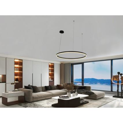 Candeeiro suspenso LED com regulação LED/72W/230V 3000-6500K diâmetro 100 cm + comando