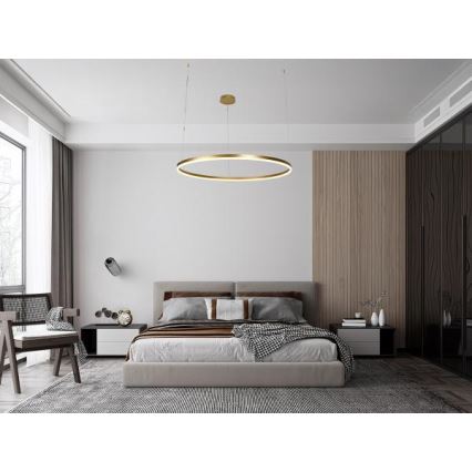 Candeeiro suspenso LED com regulação LED/72W/230V 3000-6500K diâmetro 100 cm + comando