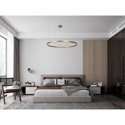 Candeeiro suspenso LED com regulação LED/72W/230V 3000-6500K diâmetro 100 cm + comando