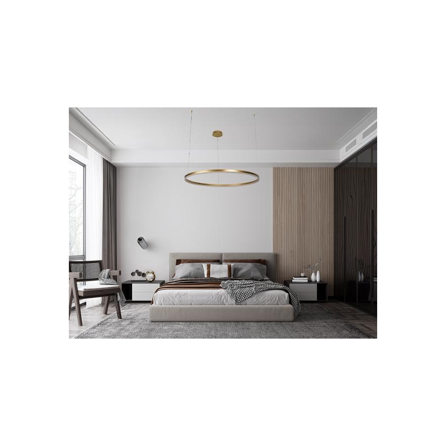 Candeeiro suspenso LED com regulação LED/72W/230V 3000-6500K diâmetro 100 cm + comando