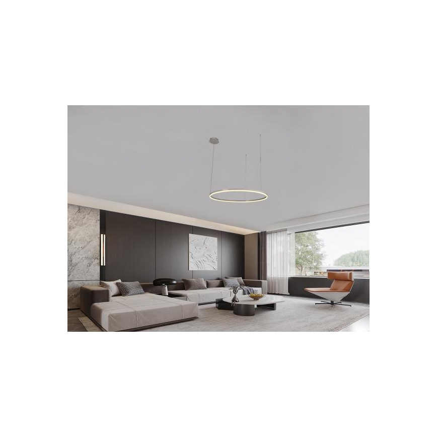 Candeeiro suspenso LED com regulação LED/72W/230V 3000-6500K diâmetro 100 cm + comando