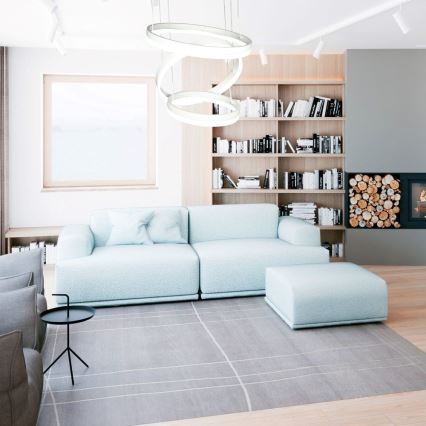 Candeeiro suspenso LED com regulação LED/86W/230V 3000K branco