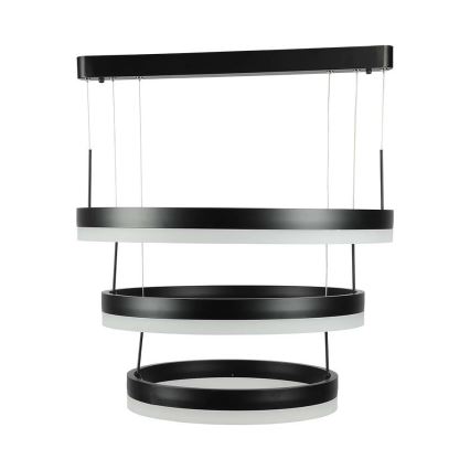 Candeeiro suspenso LED com regulação LED/86W/230V 3000K preto