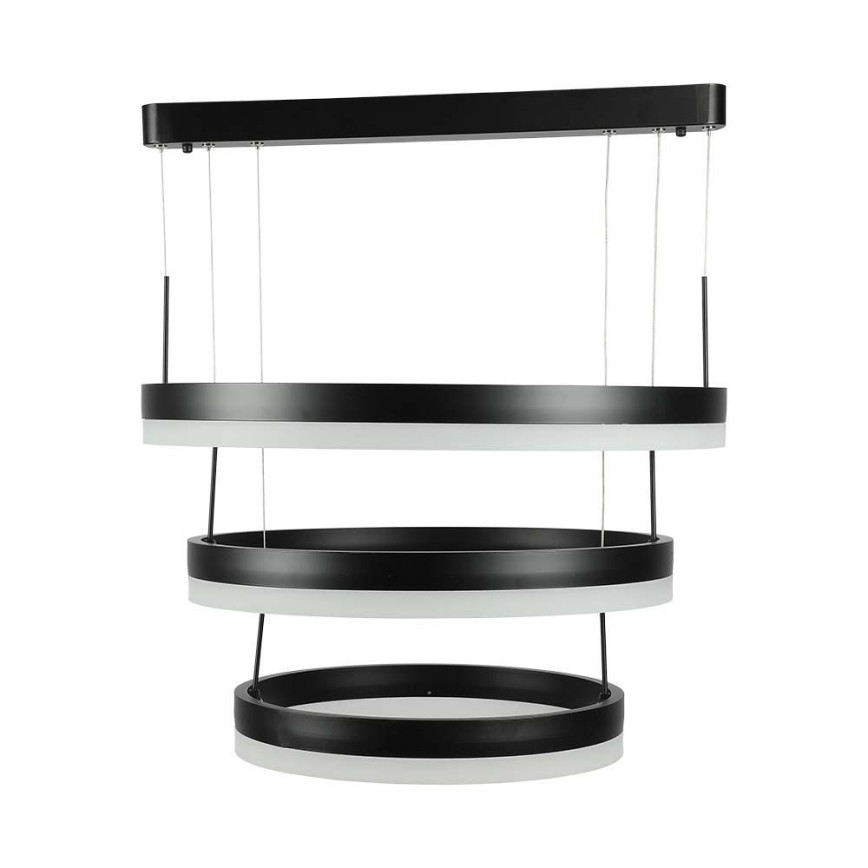 Candeeiro suspenso LED com regulação LED/86W/230V 3000K preto