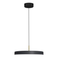 Candeeiro suspenso LED DISC LED/38W/230V diâmetro 45 cm preto