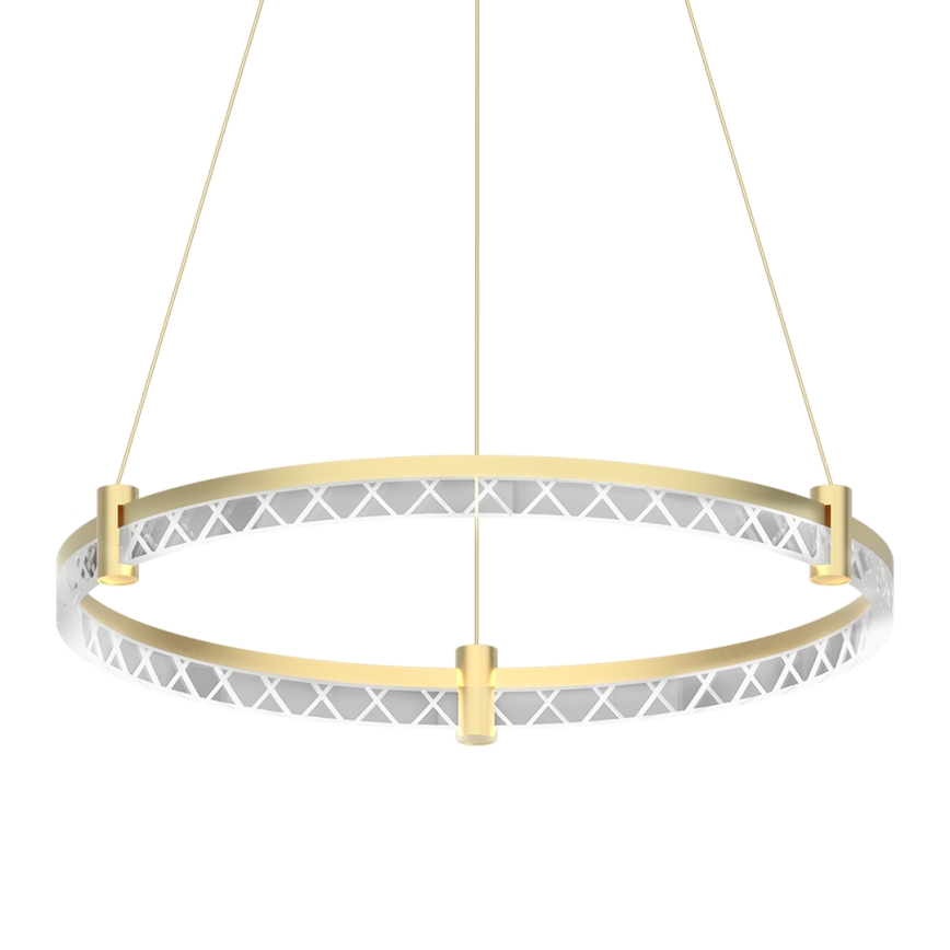 Candeeiro suspenso LED ELEGANCE LED/36W/230V diâmetro 60 cm dourado