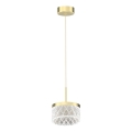 Candeeiro suspenso LED ELEGANCE LED/9W/230V diâmetro 15 cm dourado
