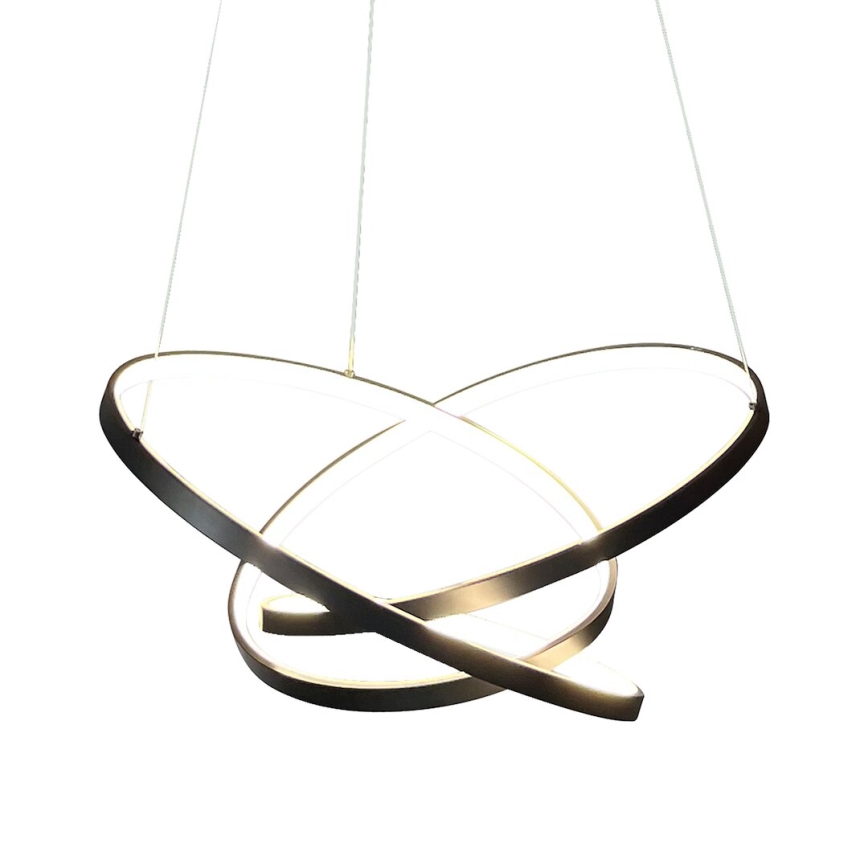 Candeeiro suspenso LED EMPOLI LED/55W/230V preto