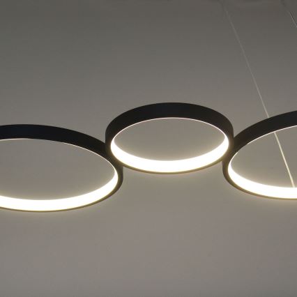 Candeeiro suspenso LED FLAMENCO LED/42W/230V 4000K preto