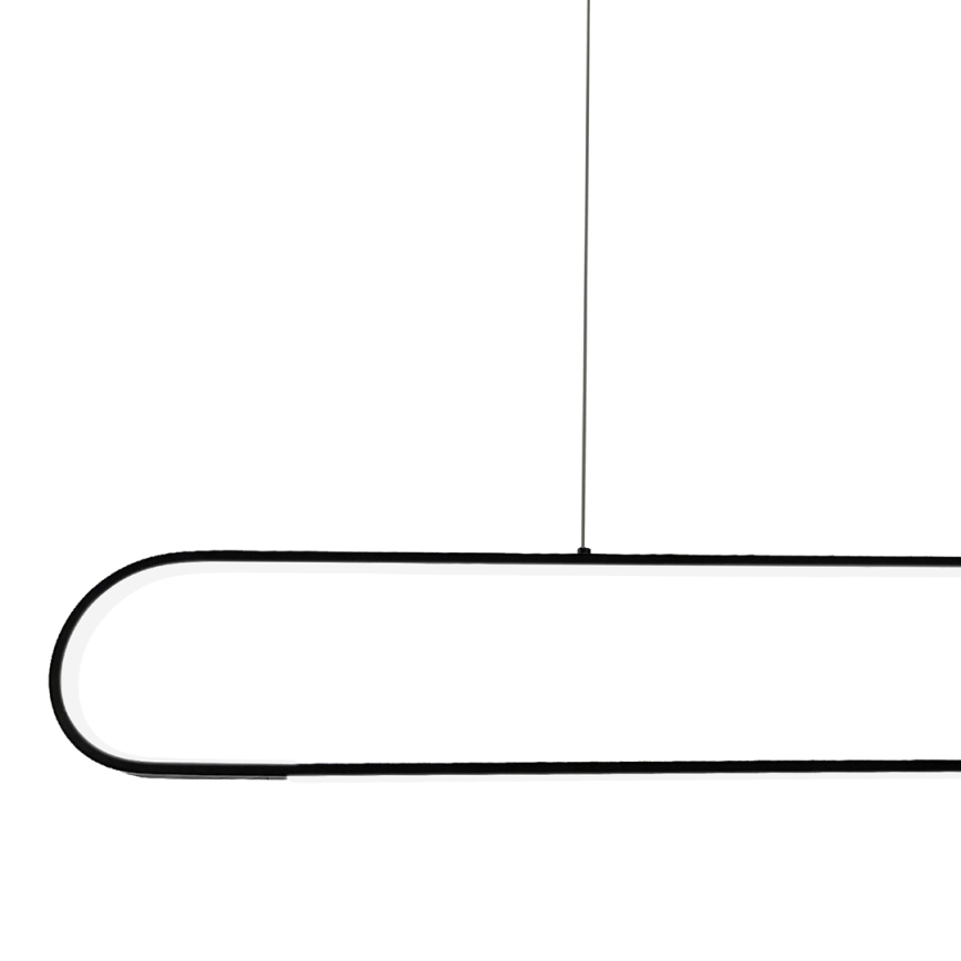 Candeeiro suspenso LED FRAME LED/42W/230V preto