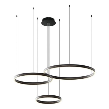 Candeeiro suspenso LED GRAVITY LED/108W/230V preto