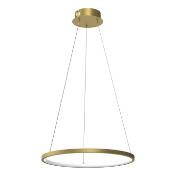 Candeeiro suspenso LED HOOP LED/27W/230V diâmetro 50 cm 4000K dourado