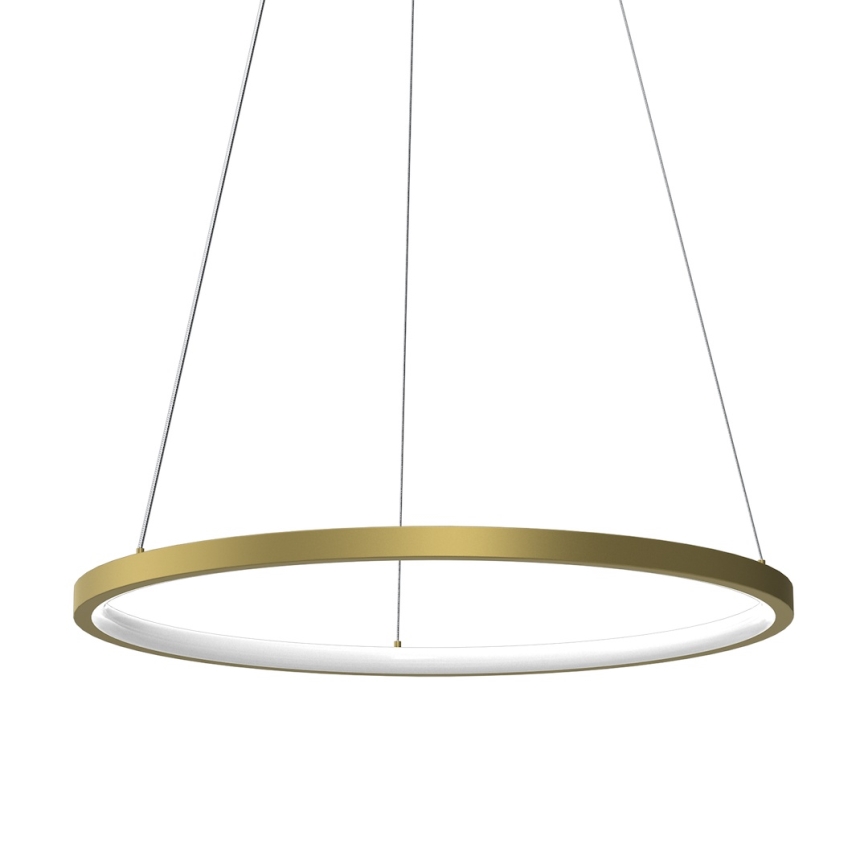 Candeeiro suspenso LED HOOP LED/27W/230V diâmetro 50 cm 4000K dourado