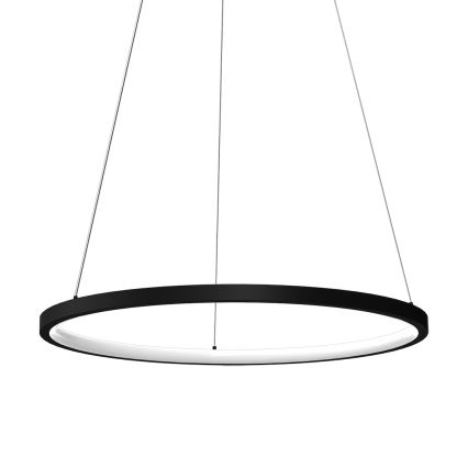 Candeeiro suspenso LED HOOP LED/27W/230V diâmetro 50 cm 4000K preto