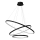 Candeeiro suspenso LED HOOP LED/93W/230V diâmetro 80 cm 4000K preto