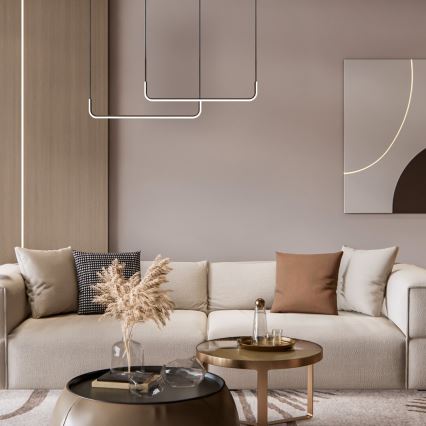 Candeeiro suspenso LED HORIZONT 2xLED/11W/230V preto