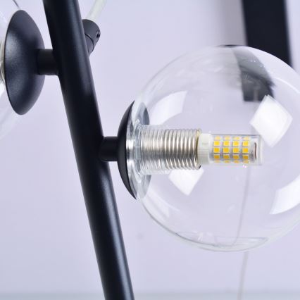 Candeeiro suspenso LED HYBRID LED/15W/230V + 7xG9/6W 4000K preto