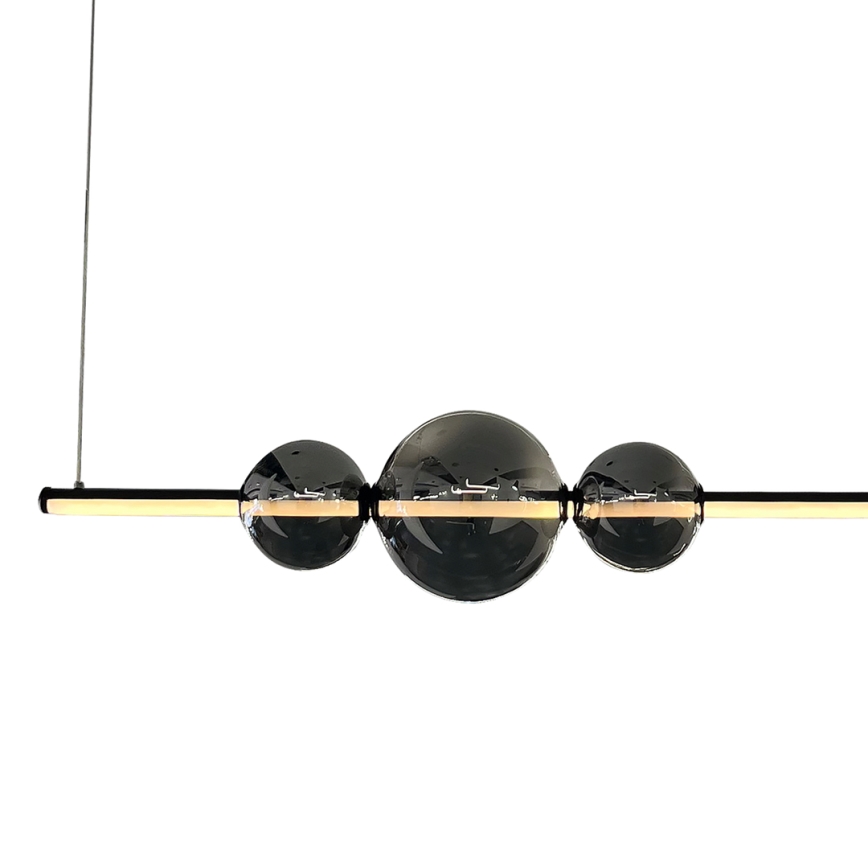 Candeeiro suspenso LED KUGEL LED/30W/230V preto