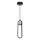 Candeeiro suspenso LED LACRIMA LED/15W/230V 3000K preto
