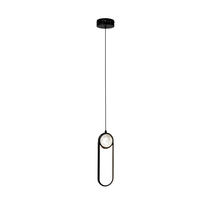 Candeeiro suspenso LED LACRIMA LED/15W/230V 3000K preto