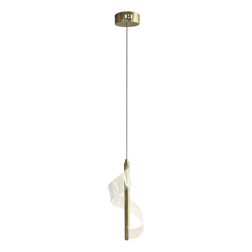 Candeeiro suspenso LED LARGO LED/10W/230V dourado