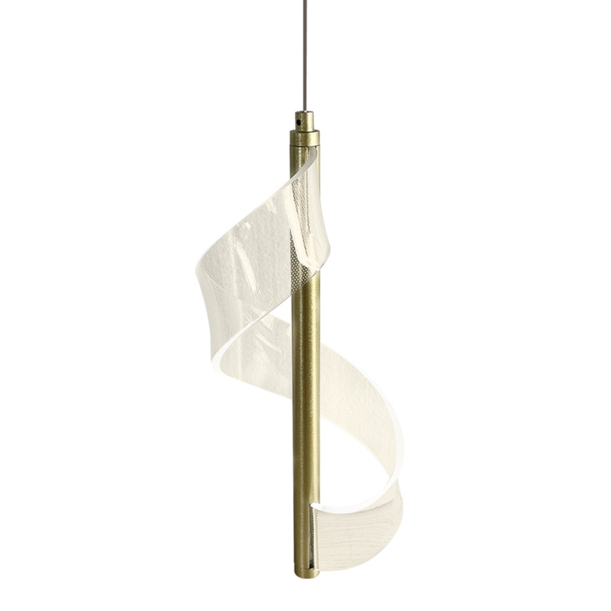 Candeeiro suspenso LED LARGO LED/10W/230V dourado