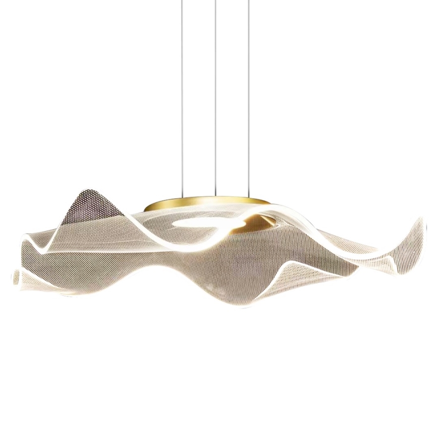 Candeeiro suspenso LED LARGO LED/16W/230V dourado