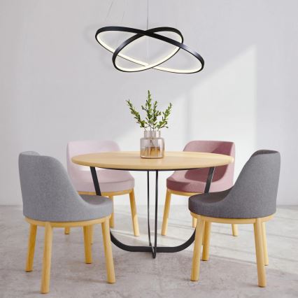 Candeeiro suspenso LED LEA LED/35W/230V 4000K diâmetro 60 cm preto