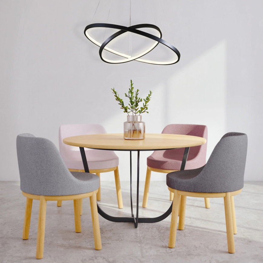 Candeeiro suspenso LED LEA LED/35W/230V 4000K diâmetro 60 cm preto