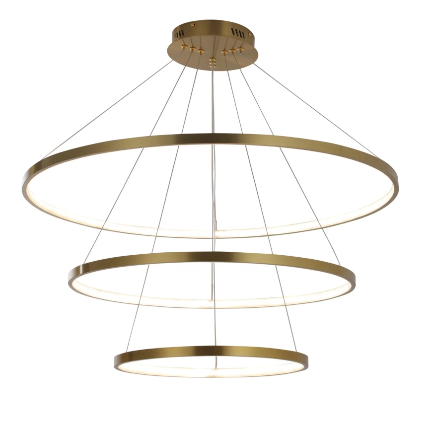 Candeeiro suspenso LED LEA LED/60W/230V 4000K diâmetro 80 cm dourado