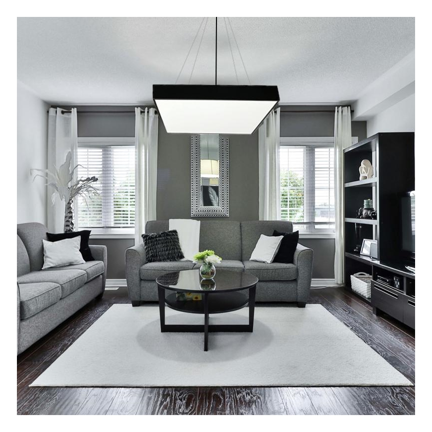 Candeeiro suspenso LED LED/110W/230V 4000K 80x80 cm