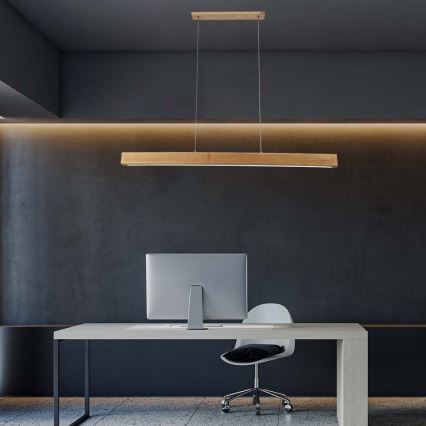 Candeeiro suspenso LED LED/12W/230V 4000K castanho