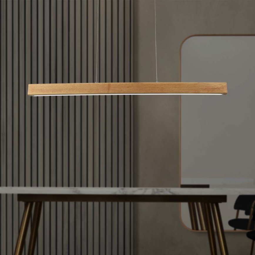 Candeeiro suspenso LED LED/12W/230V 4000K castanho