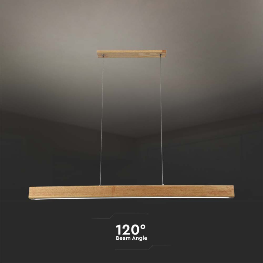 Candeeiro suspenso LED LED/12W/230V 4000K castanho