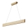 Candeeiro suspenso LED LED/22W/230V 4000K 120 cm cinza/madeira maciça