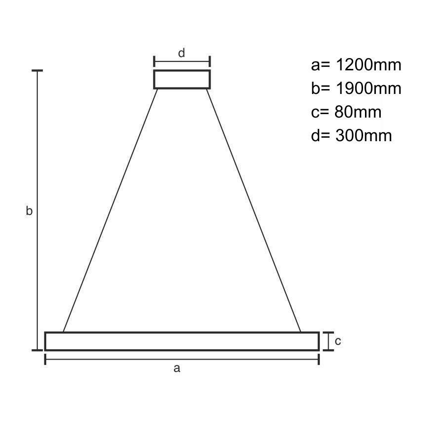 Candeeiro suspenso LED LED/22W/230V 4000K 120 cm cinza/madeira maciça