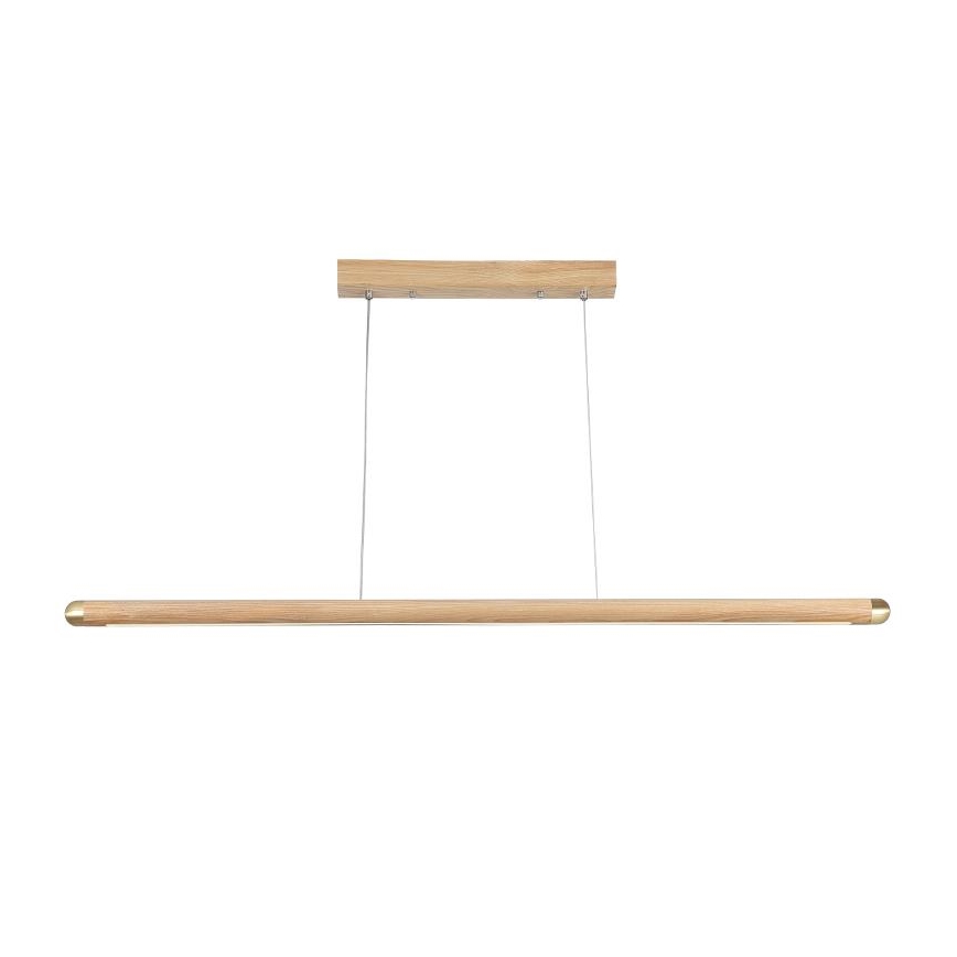 Candeeiro suspenso LED LED/22W/230V 4000K 120 cm cinza/madeira maciça