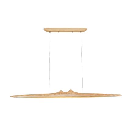Candeeiro suspenso LED LED/22W/230V 4000K 120 cm cinza/madeira maciça
