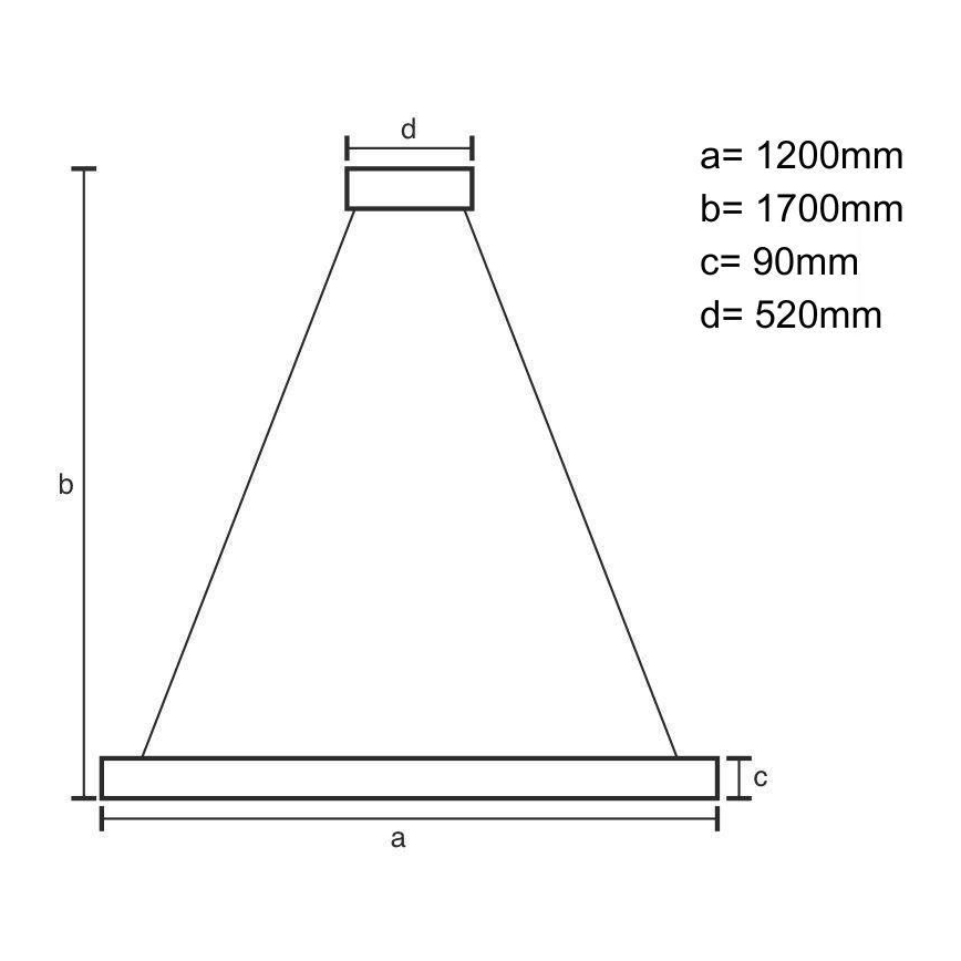 Candeeiro suspenso LED LED/22W/230V 4000K 120 cm cinza/madeira maciça