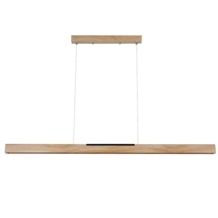 Candeeiro suspenso LED LED/22W/230V 4000K 120 cm pinho/madeira maciça