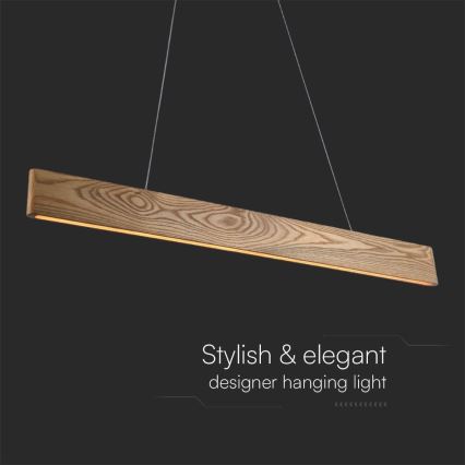 Candeeiro suspenso LED LED/24W/230V 3000K castanho