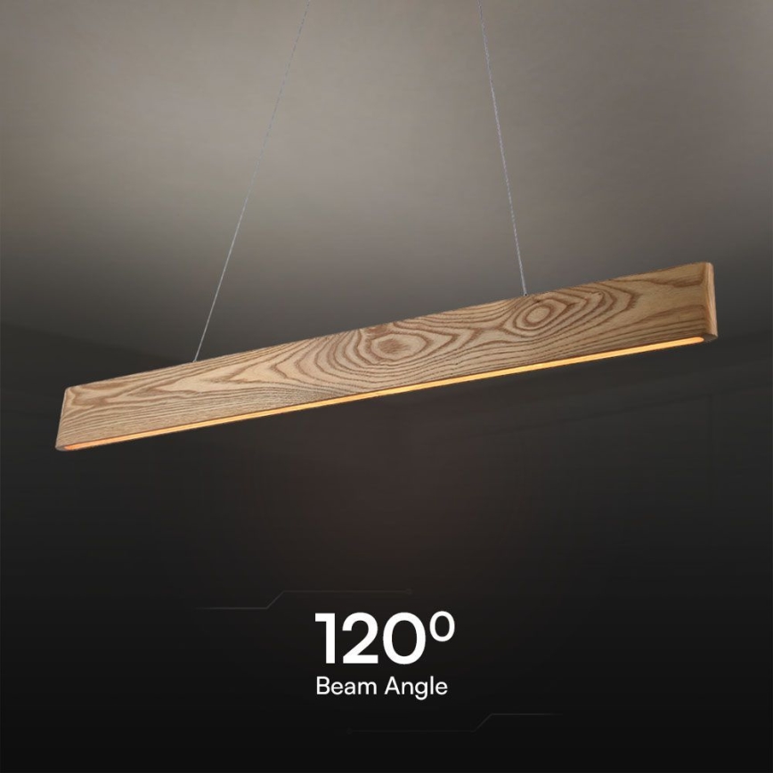 Candeeiro suspenso LED LED/24W/230V 3000K castanho