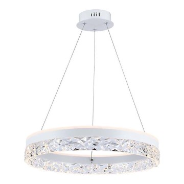 Candeeiro suspenso LED LED/25W/230V 3000K diâmetro 50 cm branco